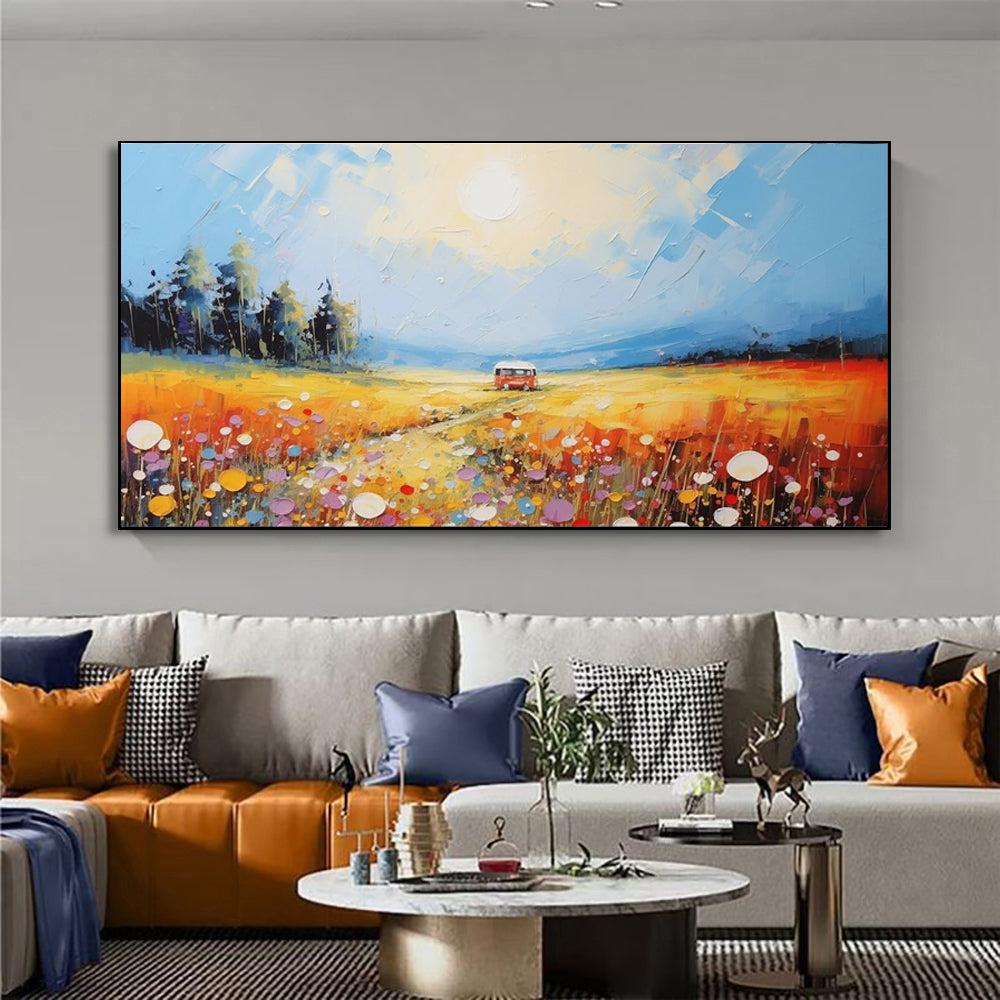 Hand-Painted Nature Scenery Oil Painting Wall Art