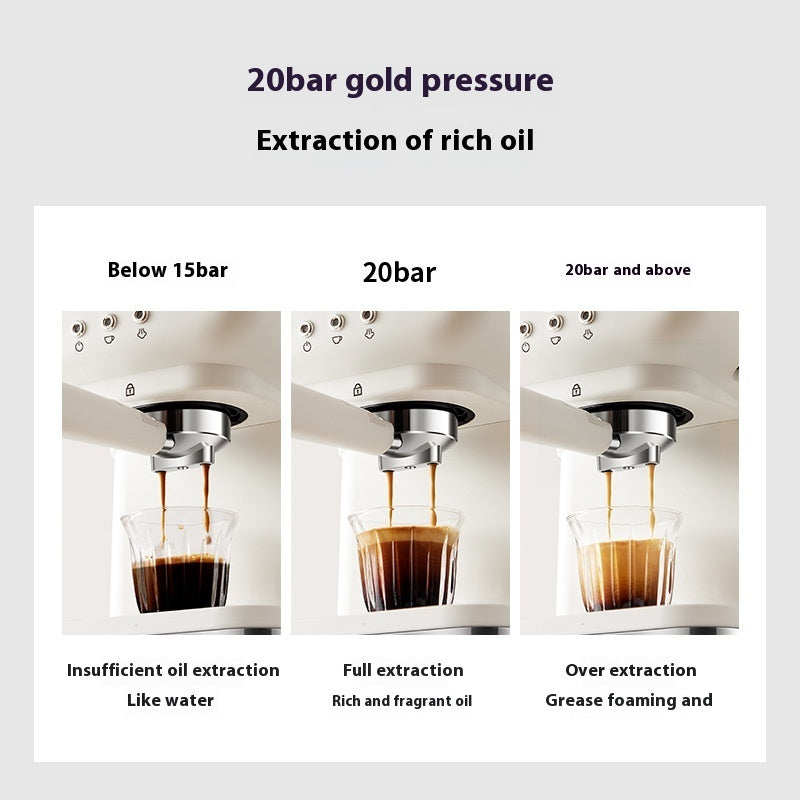 Semi-Automatic Italian High-Pressure Steam Coffee Machine