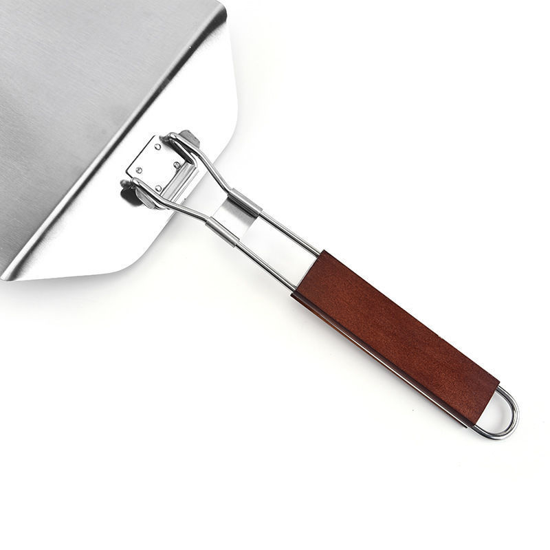 Stainless Steel Folding Pizza Shovel Baking Scraper Kitchen Tool