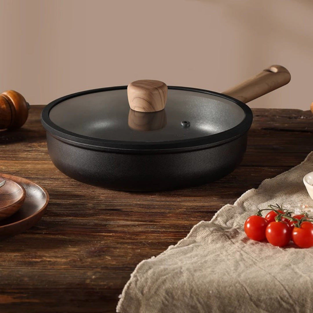 Nonstick Titanium Frying Pan Set for Home Cooking