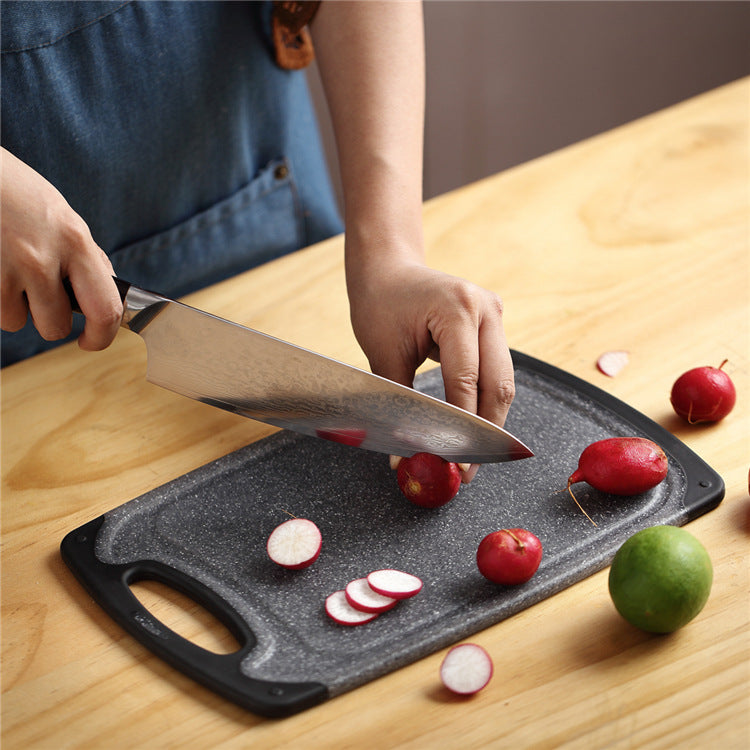 Three Piece Plastic Cutting Board Set With Hanging Design