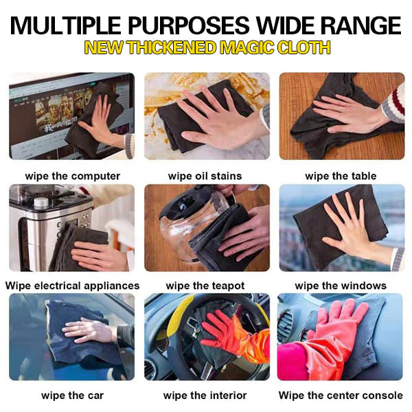 Thickened Microfiber Cleaning Cloth Glass And Car Polish