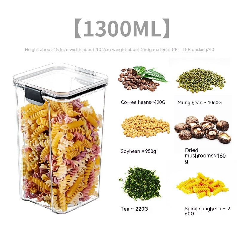 Food Grade Stackable Grain Storage Box Transparent Sealed Container