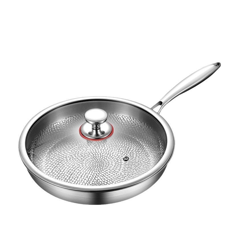 Uncoated Titanium Alloy Nonstick Steak Skillet