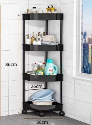 Wall Mounted Bathroom Kitchen Storage Shelf