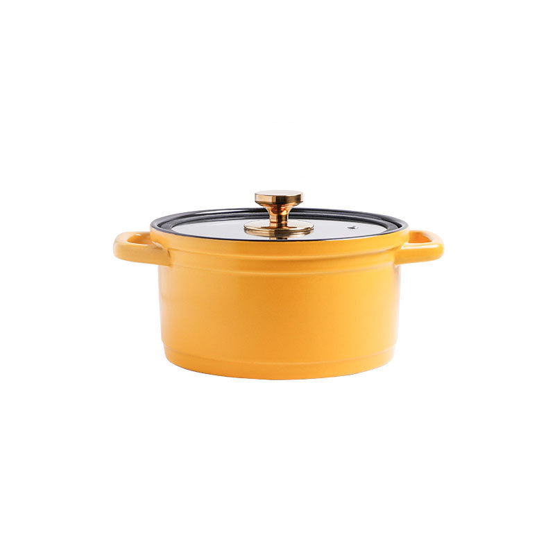 Nordic Ceramic Large Capacity Stock Pot For Porridge And Soup