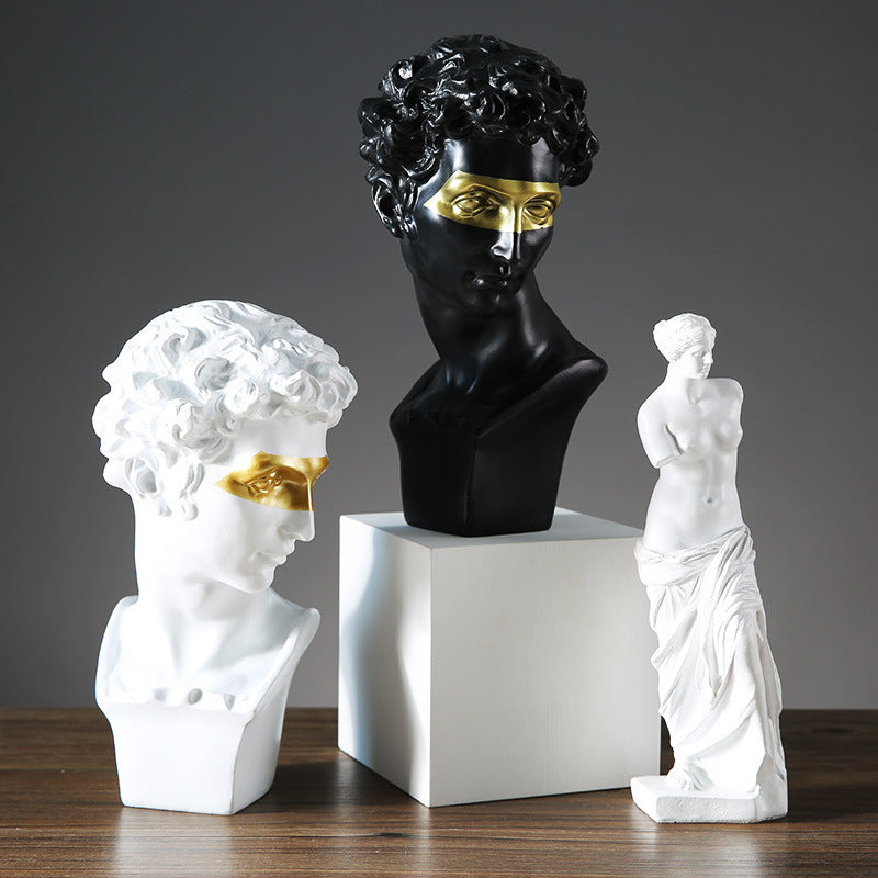 David Sculpture Home Character Decoration Statue