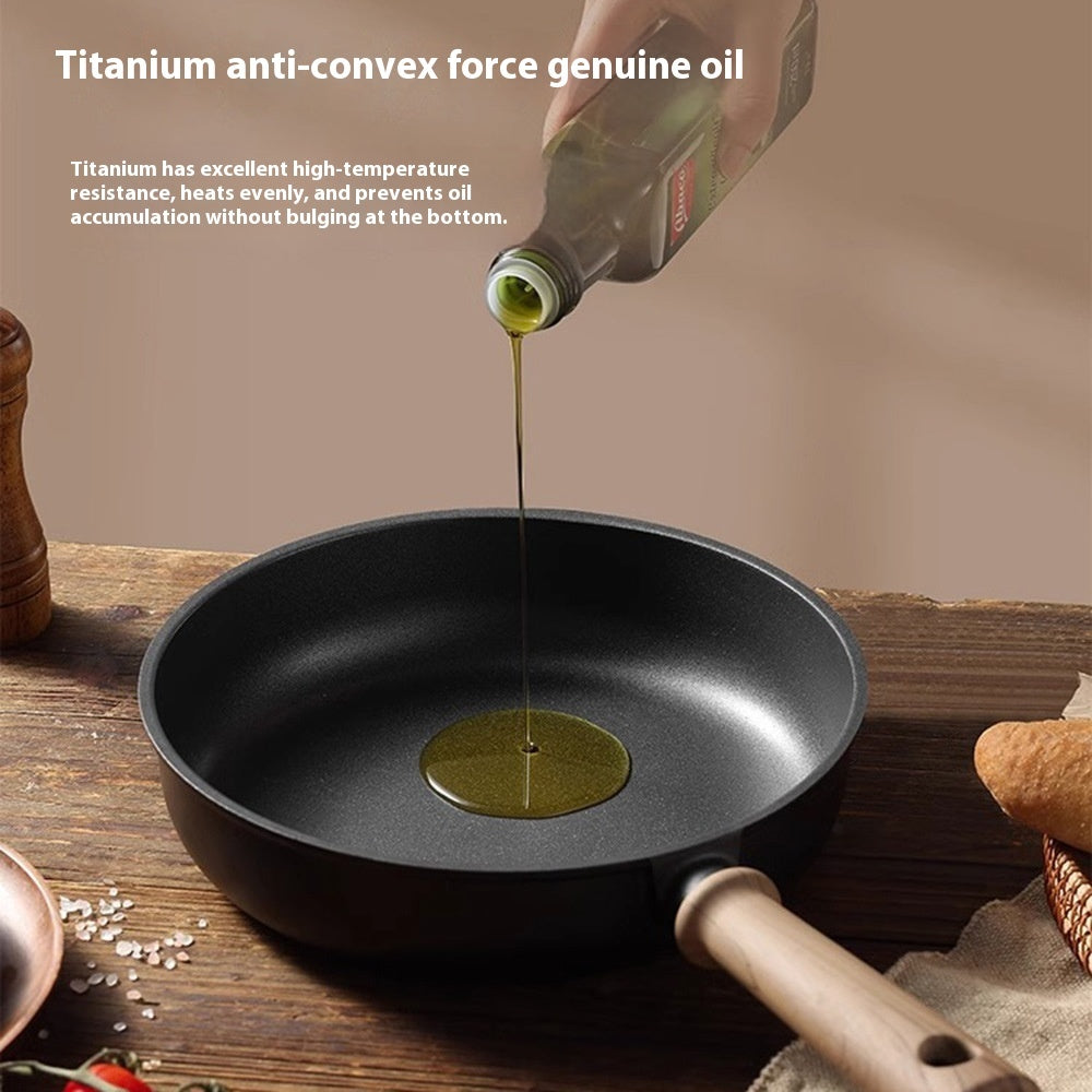 Nonstick Titanium Frying Pan Set for Home Cooking