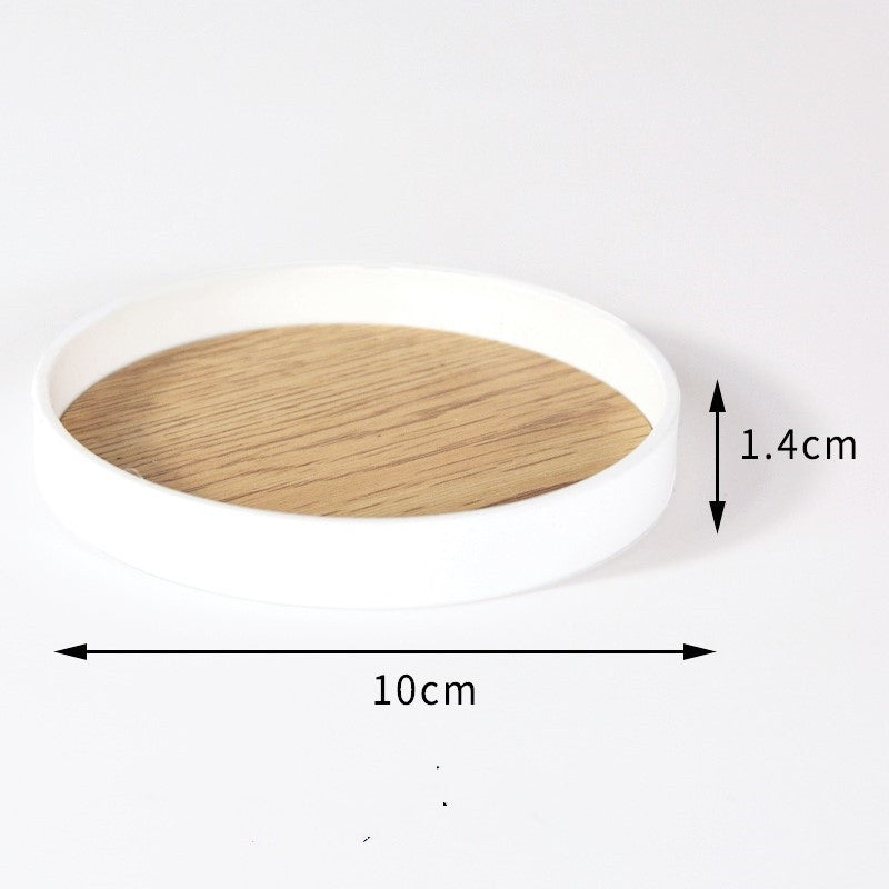 Bamboo Covered Waterproof Plastic Tissue Box Holder