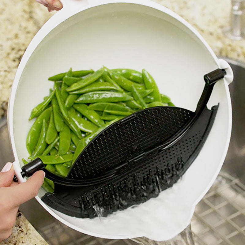 360 Degree Rotating Fruit And Vegetable Drainer Kitchen Tool