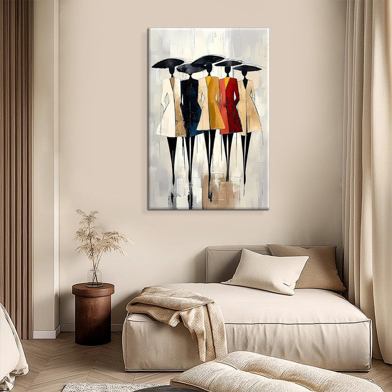 Abstract African Woman Canvas Oil Painting Wall Art
