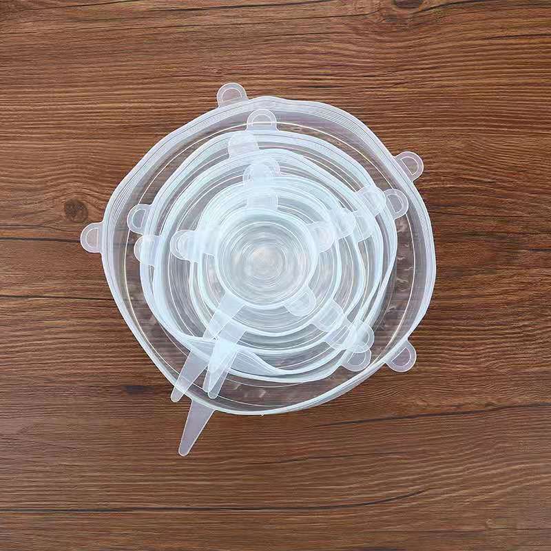 6Pcs Reusable Silicone Stretch Lids Food Storage Covers