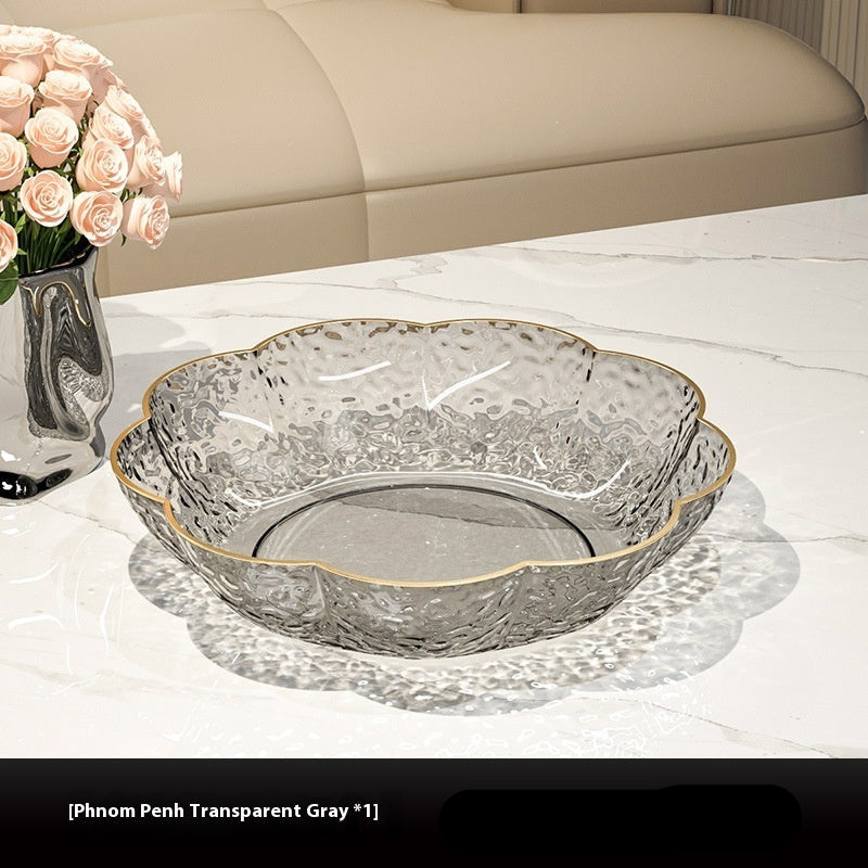 PET Fruit And Snack Flower Plate Kitchen Serving Dish