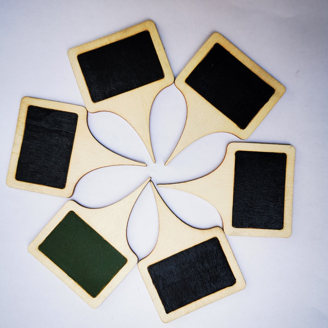 Wooden Blackboard Cake Insert Price Tag Decor