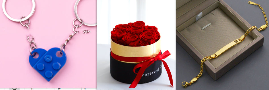 Preserved Roses Box Romantic Valentine Gift Set