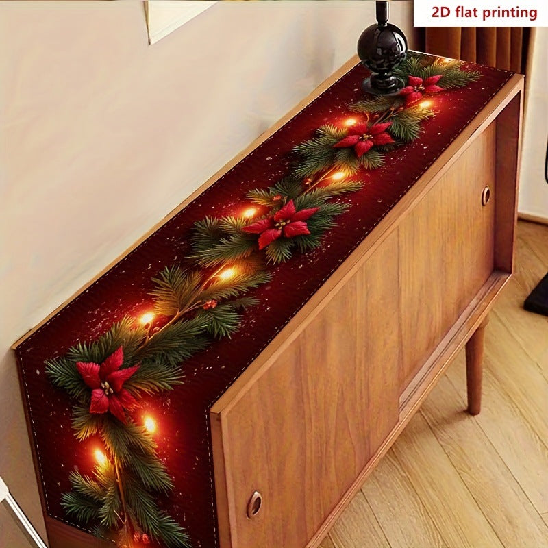 Christmas Theme Printed Table Runner Decoration