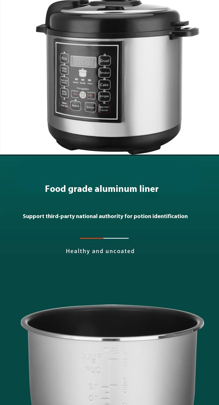 1.3gal Multi-Function Pressure Cooker With Intelligent Timer Reservation