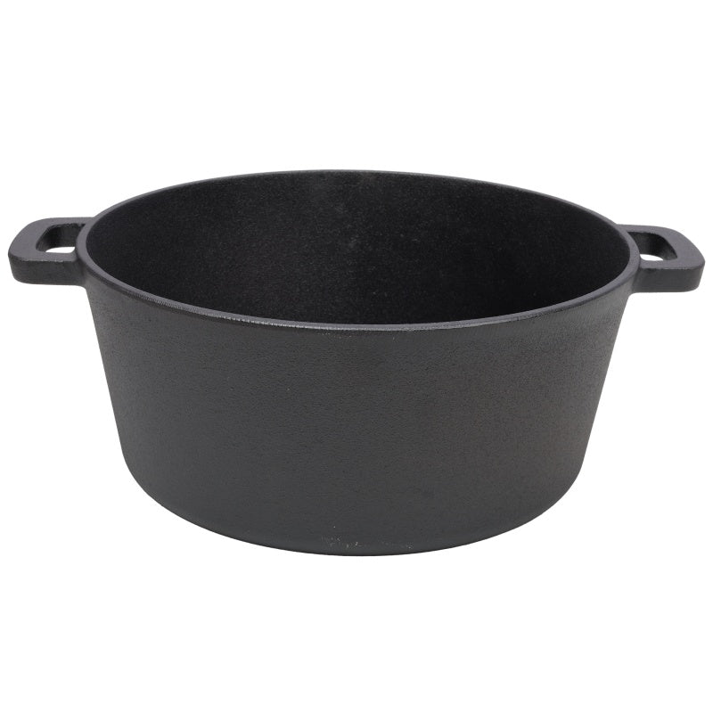 Pre-Seasoned Cast Iron Dutch Oven with Dual Handles