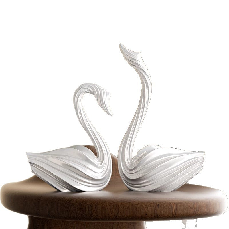 Minimalist Swan Abstract Luxury Decorative Sculptur