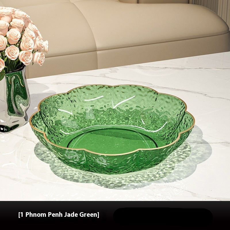 PET Fruit And Snack Flower Plate Kitchen Serving Dish