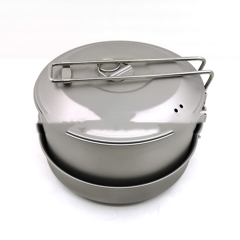 Ultralight Titanium Camping Pot Foldable Outdoor Set