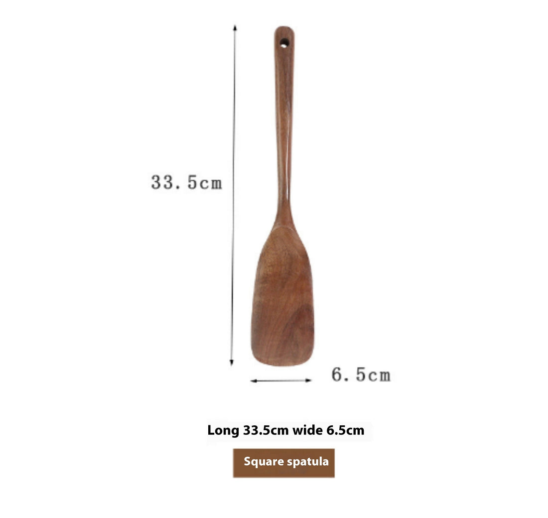 Thailand Teak Wood Kitchen Utensil Set Spoon Ladle Skimmer