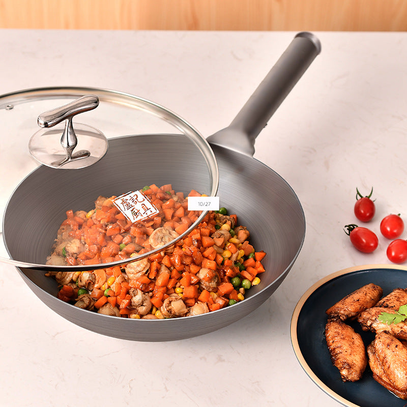 Pure Titanium Frying Pan Non-Coated Nonstick