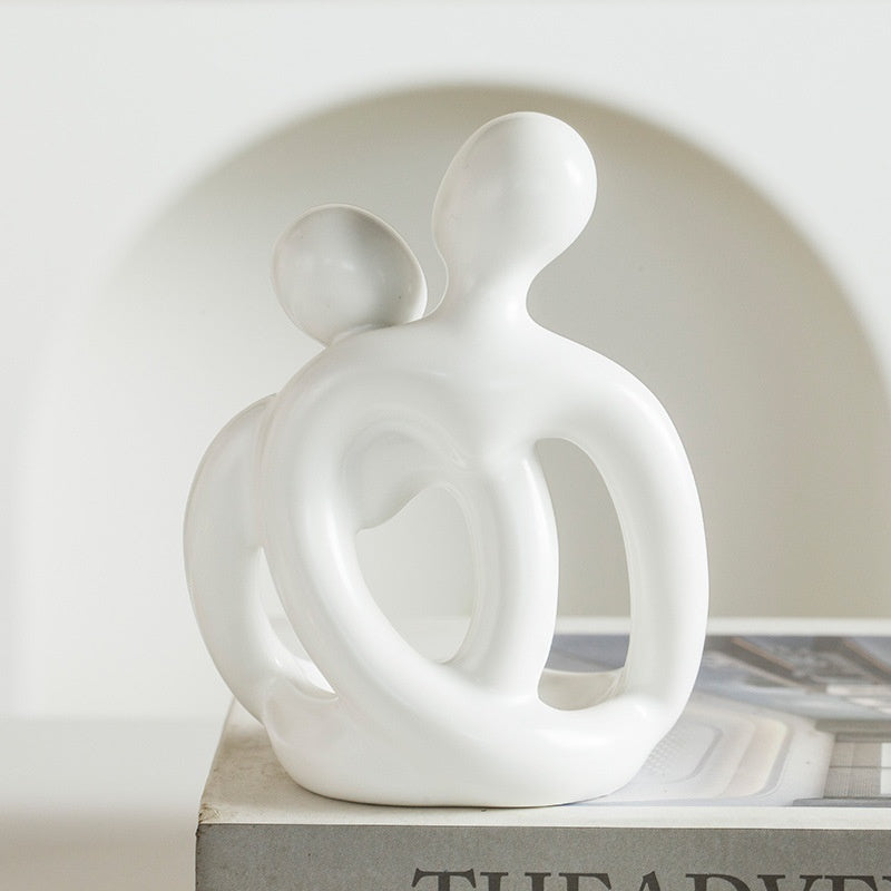 Nordic Ceramic Couple Candle Holders Aromatherapy Decor