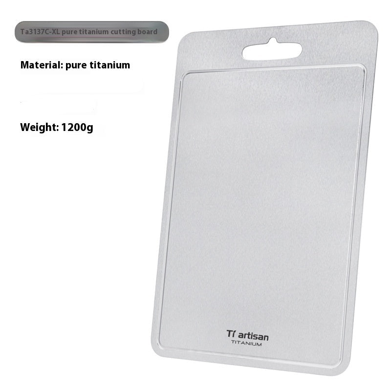 Pure Titanium Cutting Board Household Thickened Cutting Board With Groove