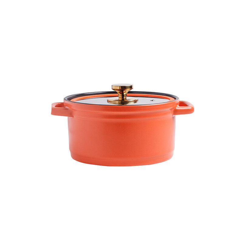 Nordic Ceramic Large Capacity Stock Pot For Porridge And Soup