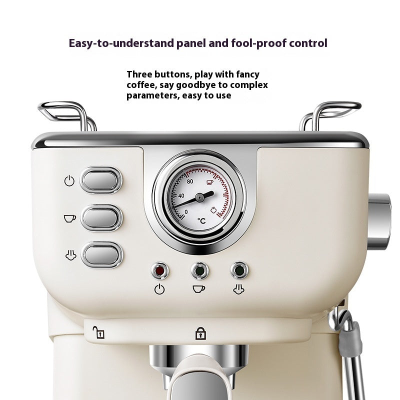 Semi-Automatic Italian High-Pressure Steam Coffee Machine