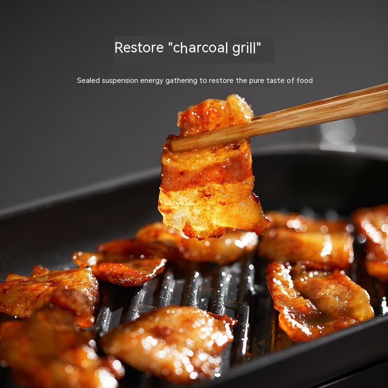 Mini Electric Smoke-Free BBQ Grill Plate