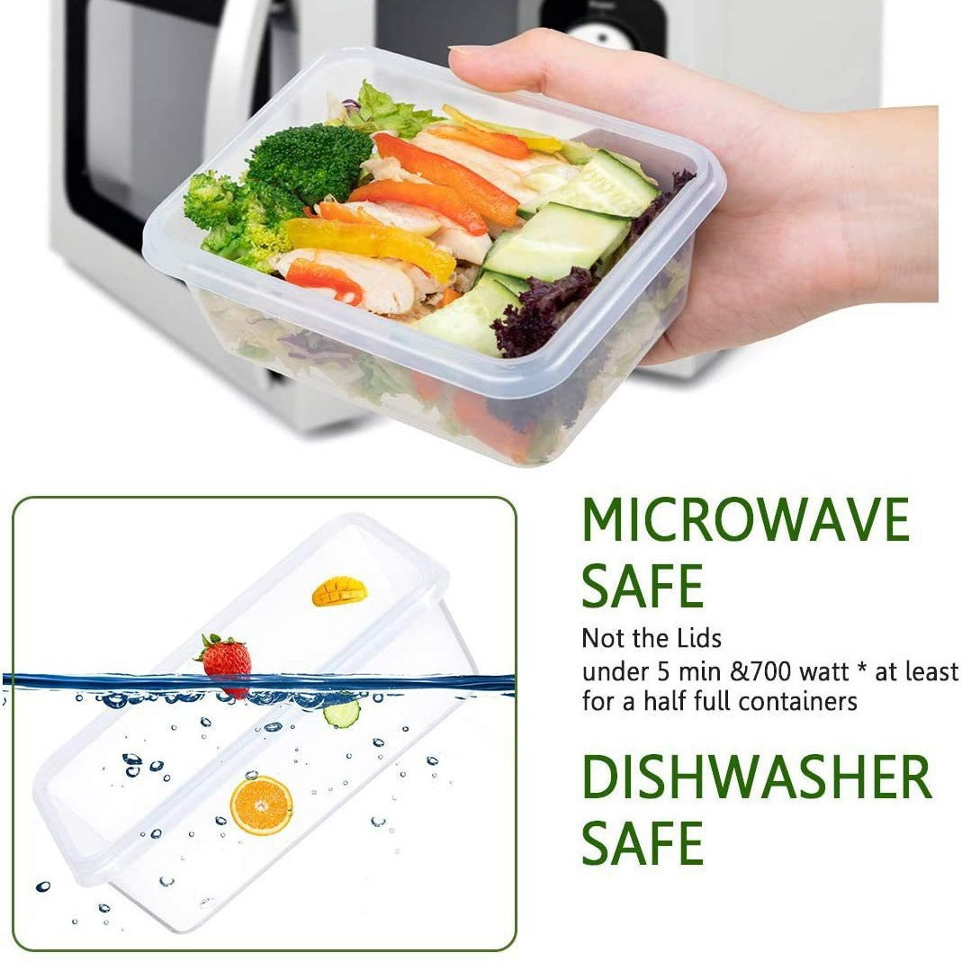 12 Piece Kitchen Cereal Storage Box Set Refrigerator Containers