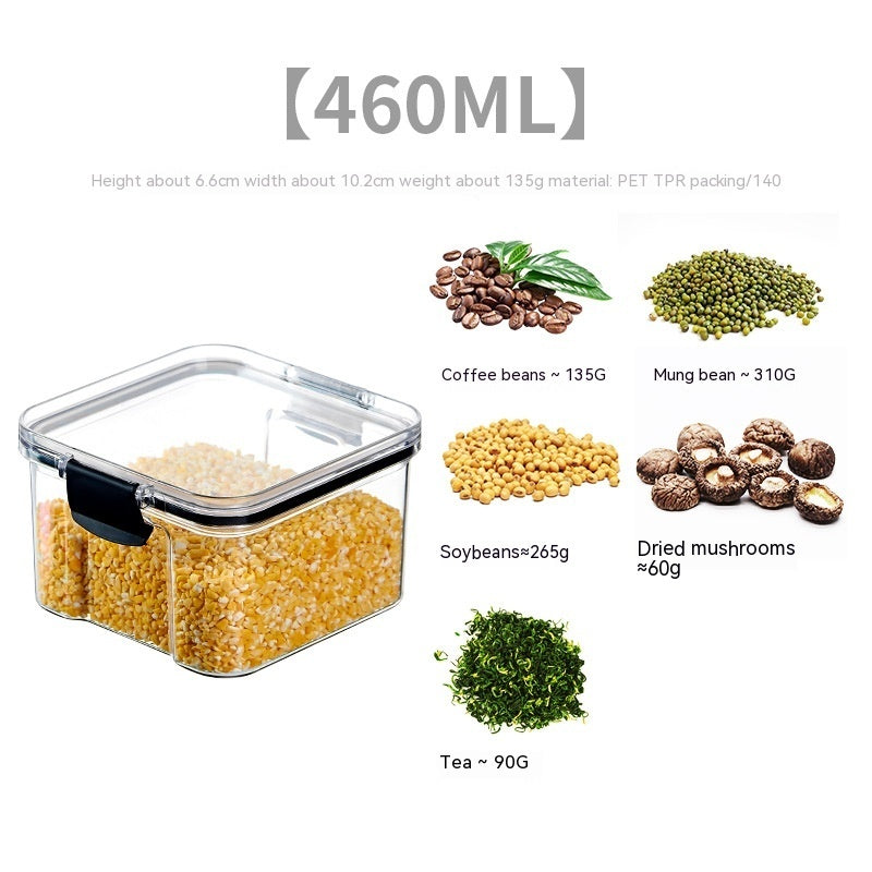 Food Grade Stackable Grain Storage Box Transparent Sealed Container