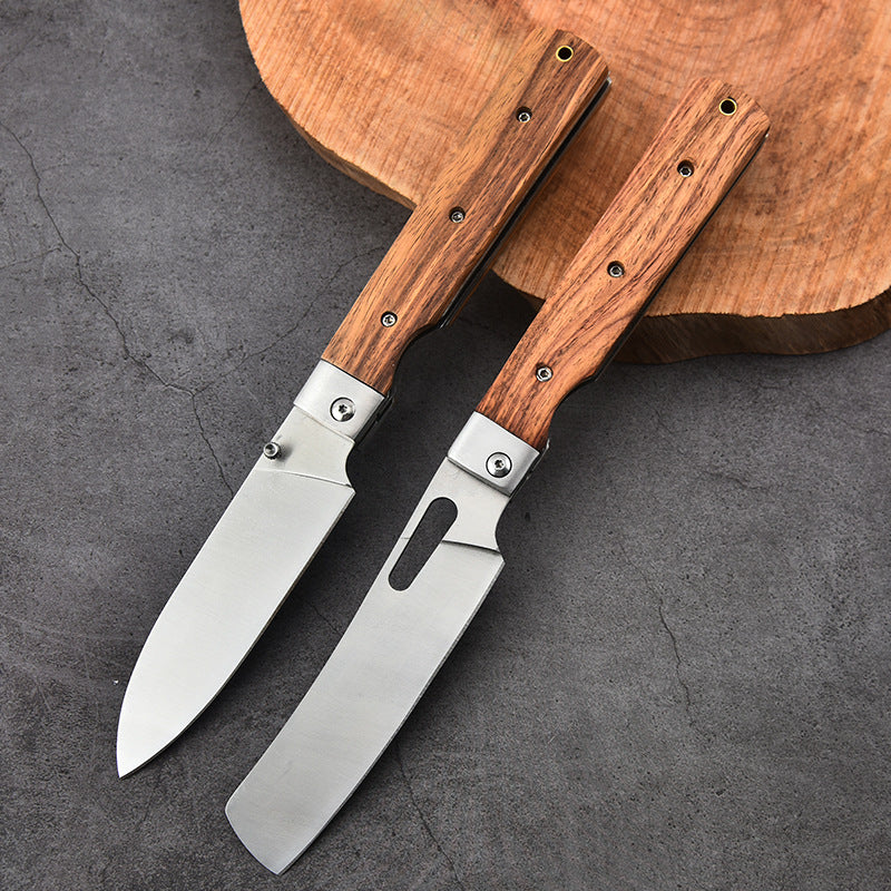Household Knife Set Including Bread Kitchen And Folding Knives