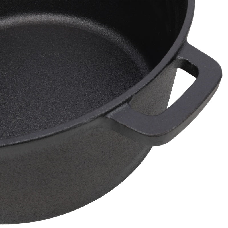 Pre-Seasoned Cast Iron Dutch Oven with Dual Handles
