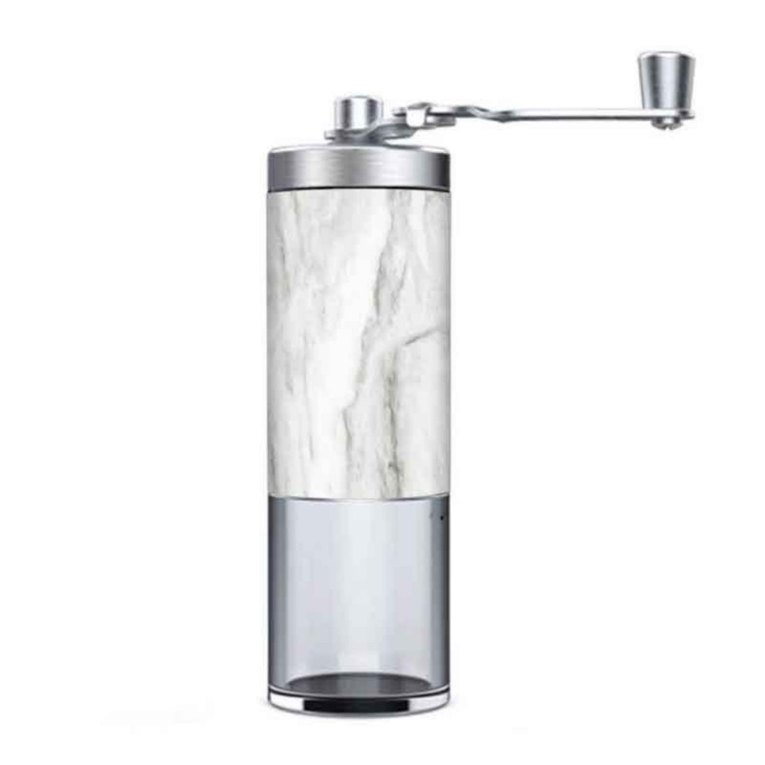 Portable Stainless Steel Hand Coffee Grinder Wood Grain Kitchen Tool