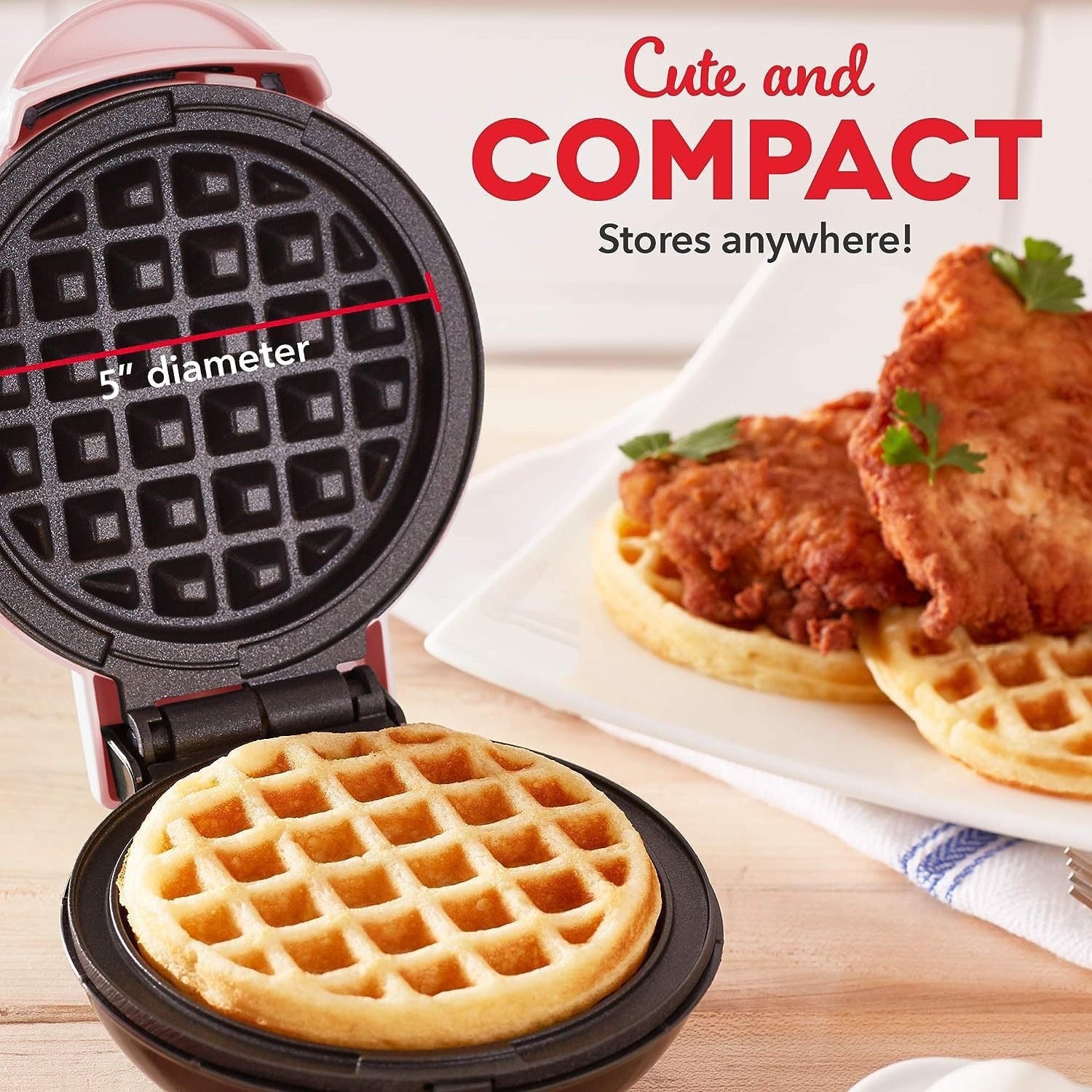Mini Waffle And Breakfast Maker Machine
