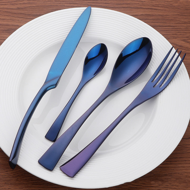 Household Stainless Steel Cutlery Set Four Piece Dining Utensils